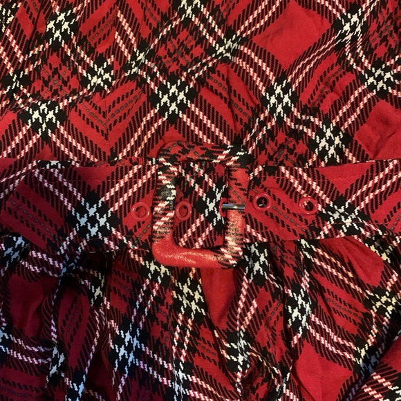 Retro Chic Plaid Mock Neck Dress - Picture 3 of 7